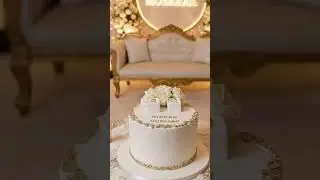 Luxury Nikkah Mubarak Cake | Elegant Wedding Cake Design ideas  #cakes