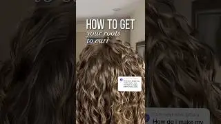 Ваши вьющиеся волосы гладкие у корней? Это видео для вас! #curlyhairtips