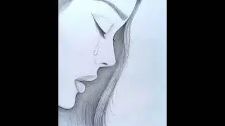Sad Drawing 💔 #shorts #emotional #broken #crying #sad #girl #alone #lonely #youtubeshorts #viral