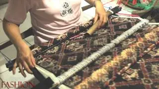Double Ikat weaving in Bali Indonesia