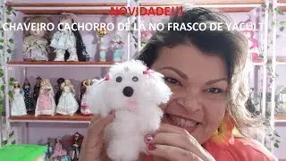 CACHORRINHO CHAVEIRO DE LÃ - MUITO LINDO , FÁCIL E ECONÔMICO