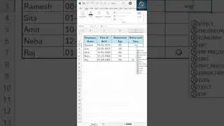 How to Calculate Retirement Date in Excel 💯#shortsvideo #excel #spreadsheetmagic #exceltips #shorts