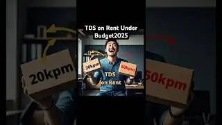 Budget 2025: TDS on Rent Limit Increased to ₹50,000 Per Month#gst #tds #rent #budget2025 #tax