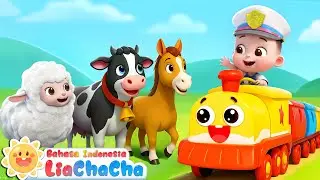 Kereta Api Mengantar Bayi Hewan Pulang 🚂 | Lagu Hewan | Lagu Anak-anak | LiaChaCha Bahasa Indonesia