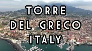 Torre del Greco by drone  🌋 Between Vesuvius and Sea | Aerial stock footage