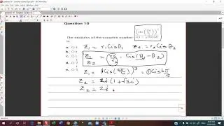 The modulus of a complex number with numerator in polar form and denominator in Cartesian form