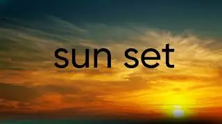 How to make a sunset banner