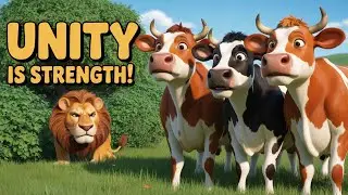 🐄🦁 The Cow and the Lion | Moral Story for Kids in English