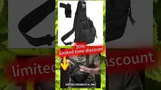 Affordable EDC Carry Bag with Concealed Carry Capability: Limited Time Discount!#EDCBag