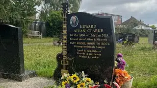 Motörhead’s Fast Eddie Clarke’s grave