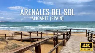 ELCHE | We tour the most IMPORTANT beach of this city, ARENALES DEL SOL | 4K 60FPS Walking tour