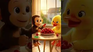 Duck&rsquo;s Sweet Gift: Cherries For Monkey #cuteduckbuyscherries #duckandmonkey #cuteduckvideo