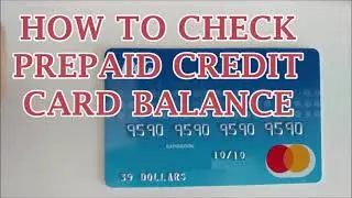 check prepaid credit card balance