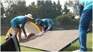 Rollers, footys, steel sheets: Aussies&rsquo; funky fielding sessions | India v Australia 2023