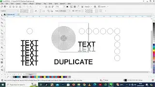 How To Duplicate Text & Objects in CorelDraw