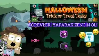 Halloween Eventinde G&uuml;nde 2+DL Kazanmak!(G&ouml;revleri Yap!) / Growtopia T&uuml;rk&ccedil;e - WL Kasma