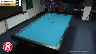 Czech league | 3-cushion | D1 | 11th round | Vladim&iacute;r Hamb&aacute;lek v Janis Ziogas