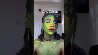 Sleep is the Ememy🤭🤭 #creativemakeup #fantasycharacter #poisonivy