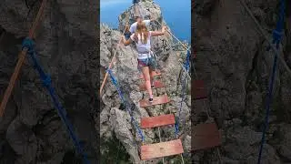 ПОДВЕСНОЙ МОСТ АЙ-ПЕТРИ 🤍💙❤️ А ВЫ ТУТ БЫЛИ?