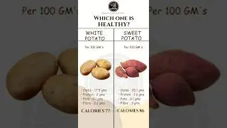 Which one is Healthy | White Potato Vs Sweet Potato #fitness #calories #protein #diet #healthyfood