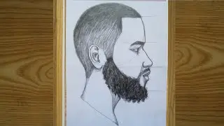 side face drawing boy / side face sketch of male / how to draw side face of man / black man face