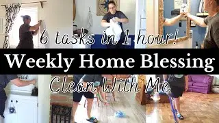 FLYLADY WEEKLY HOME BLESSING HOUR || POWER HOUR SPEED CLEANING || CLEAN WITH ME ||OUR JOYFUL HOUSE