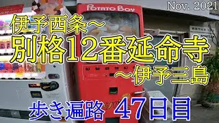 【47日目　伊予西条～別格12延命寺～伊予三島 歩き遍路】四国八十八カ所巡礼夫婦旅(ホテルリブマックス伊予三島泊) Shikoku Pilgrimage Ohenro