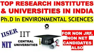 🔴PhD Institutes For Environmental Sciences