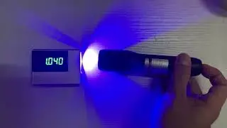 1W Q-Line Water Proof Laser Pointer Power Test