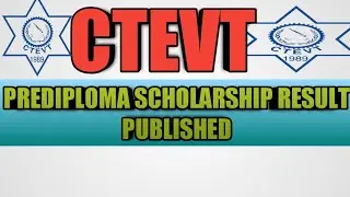PREDIPLOMA classified scholarship result Published. Ctevt education.