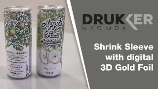 Druk-ker Kft. | Shrink Sleeve with digital 3D Gold Foil