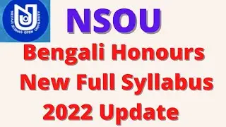 Bengali Honours syllabus Netaji Subhas Open University. NSOU Bengali Honours syllabus.
