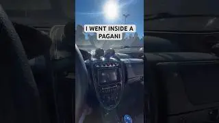 I went inside one of the rarest cars!! #pagani #automobile