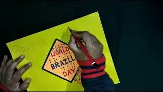 World Braille Day(January 4) /Poster on World Braille Day/Drawing on World Braille Day
