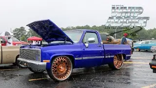 WhipAddict: Procharged LS Kandy Cobalt Blue Chevy C10 Short Bed on Rose Gold 28s With 9 Inch Lip!!