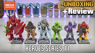 HALO HEROES SERIES 11 | UNBOXING & REVIEW | MEGA BLOKS - MEGA CONSTRUX - MEGA | ACTION FIGURES