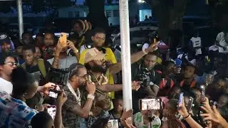 Popcaan and Friends Perform At Popcaan's Back To School Treat