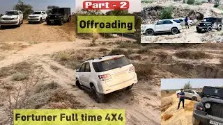 Offroading in Fortuner Full time 4wd AT | Part-ll | Vlog no :20 |
