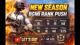 NEW BGMI SEASON 🔥 Rank Push Live | High KD Gameplay | Let&rsquo;s Go!