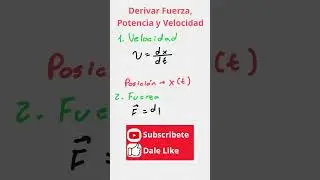 Derivando la Velocidad, la Fuerza y la Potencia | Divulgaci&oacute;n de Ciencias #f&iacute;sica #momento #cambio