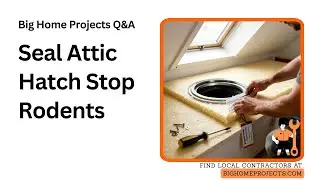 Insulate Scuttle Box Weatherstrip Rodent-Proof Hatch