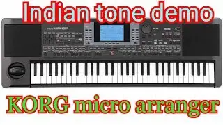Korg Micro arranger ।PA50 Indian tones demo part 1