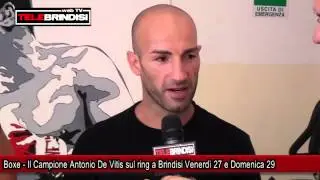 Boxe - Il Campione Antonio De Vitis sul ring a Brindisi Venerdì 27 e Domenica 29