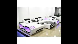 Cbmmart Black Genuine Leather Sofa Set #sofa #leathersofaset #homegadgets