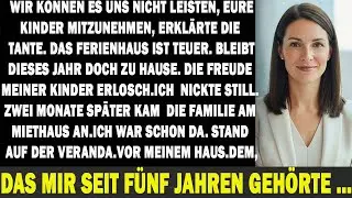 Tante schloss meine Kids aus „zu teuer“ – dann sah sie das Strandhaus