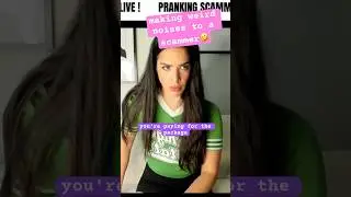 Scammer Prank! Making weird noises & asking him to meet me at the mall