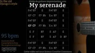 My Serenade - Gypsy jazz Backing track / Jazz manouche