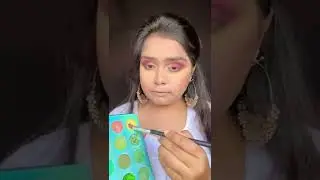 Easy HOLI inspired colorful Makeup Look 🌈❤️#shorts #youtubeshorts #holimakeup #viral #like #me
