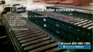 For Sale: Rapistan Belt Driven Live Roller & Gravity Conveyor