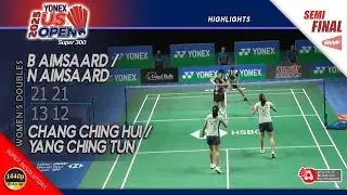 Benyapa Aimsaard / Nuntakarn Aimsaard vs Chang Ching Hui / Yang Ching Tun | US Open 2025 | SF WD HL